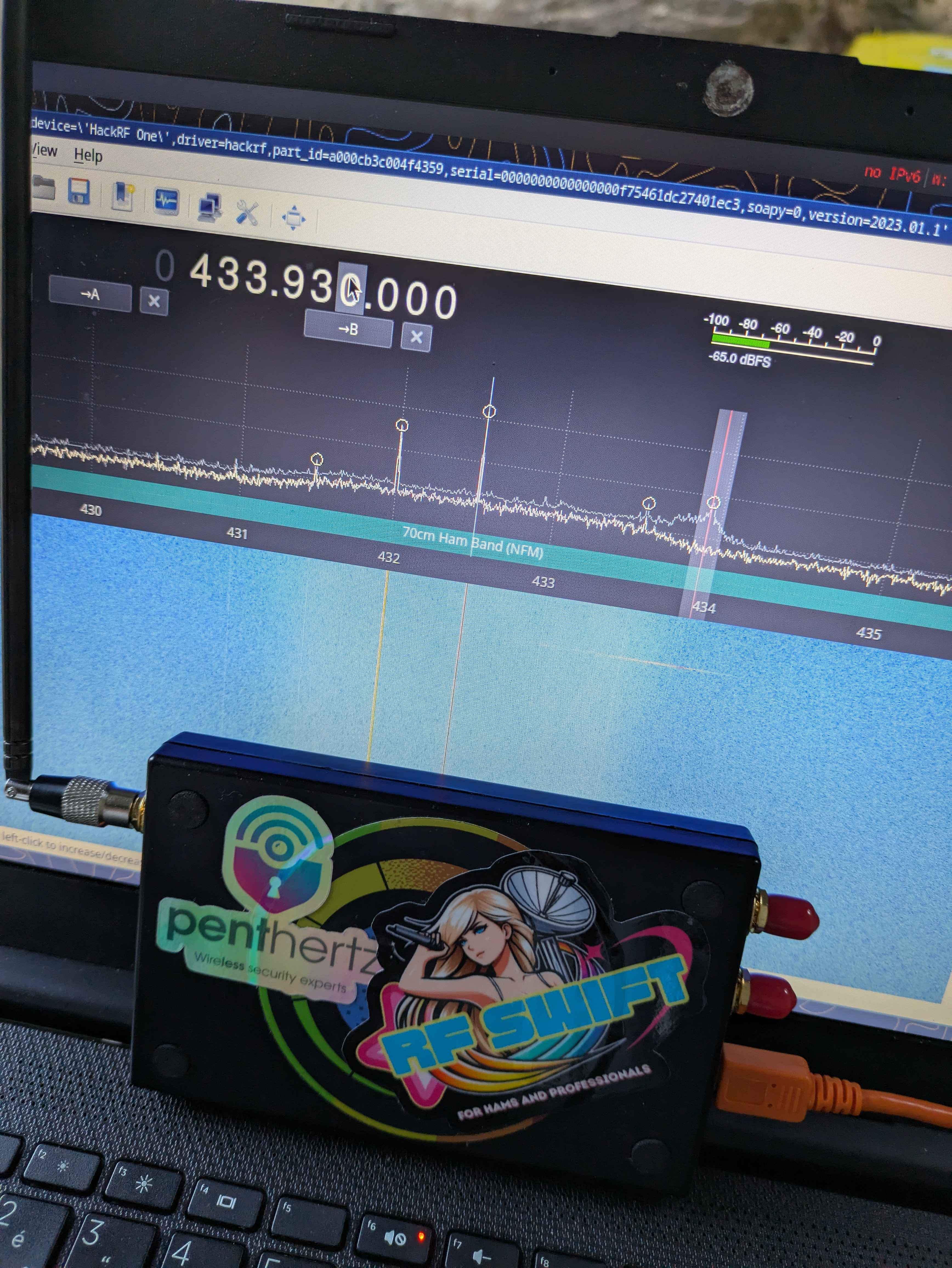 Scanning with GQRX-SDR